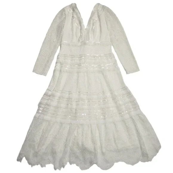 chinese dress ladies Tadashi Shoji Lafayette Embroidered Bodice Gown